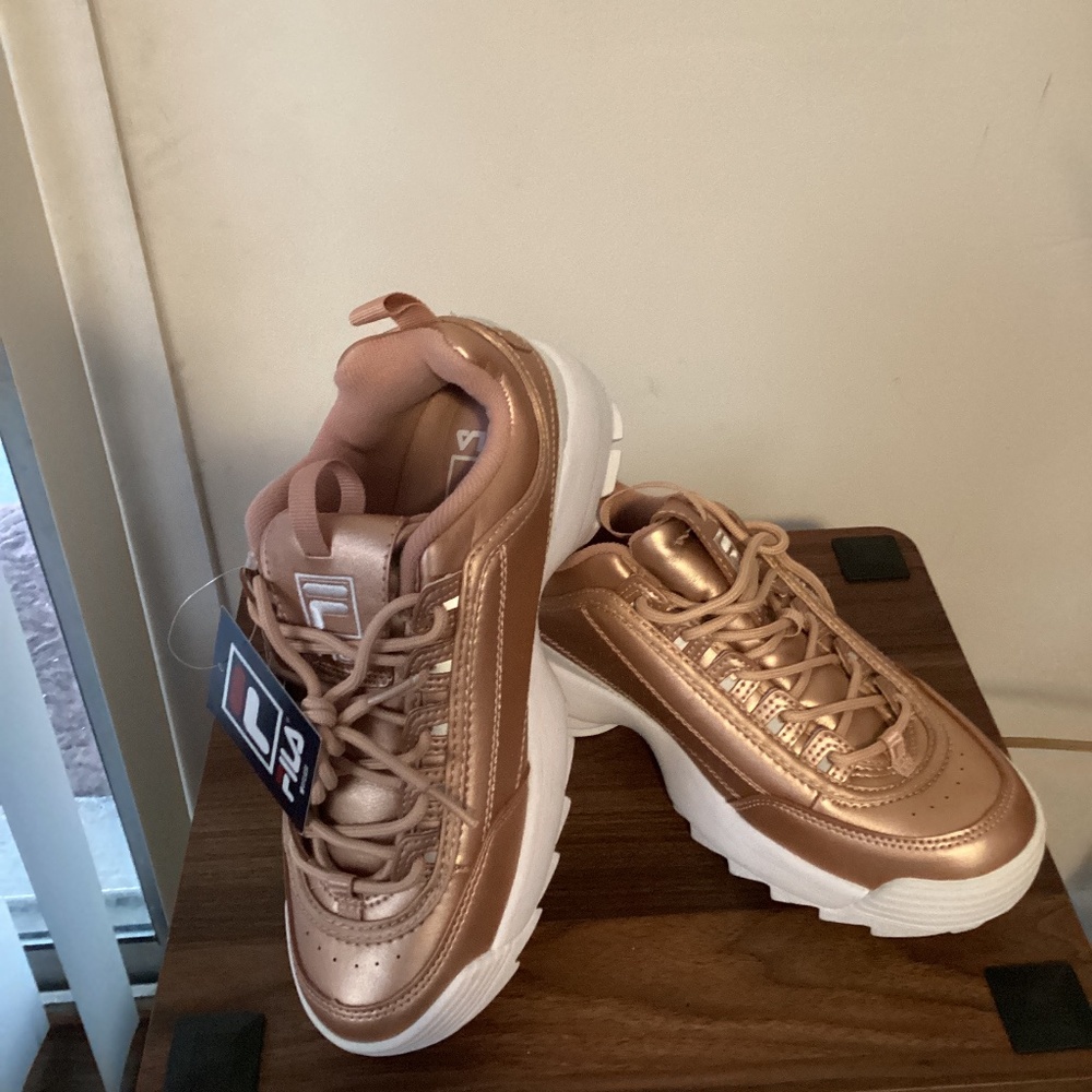 Rose Gold Sneakers 7 1/2 Women